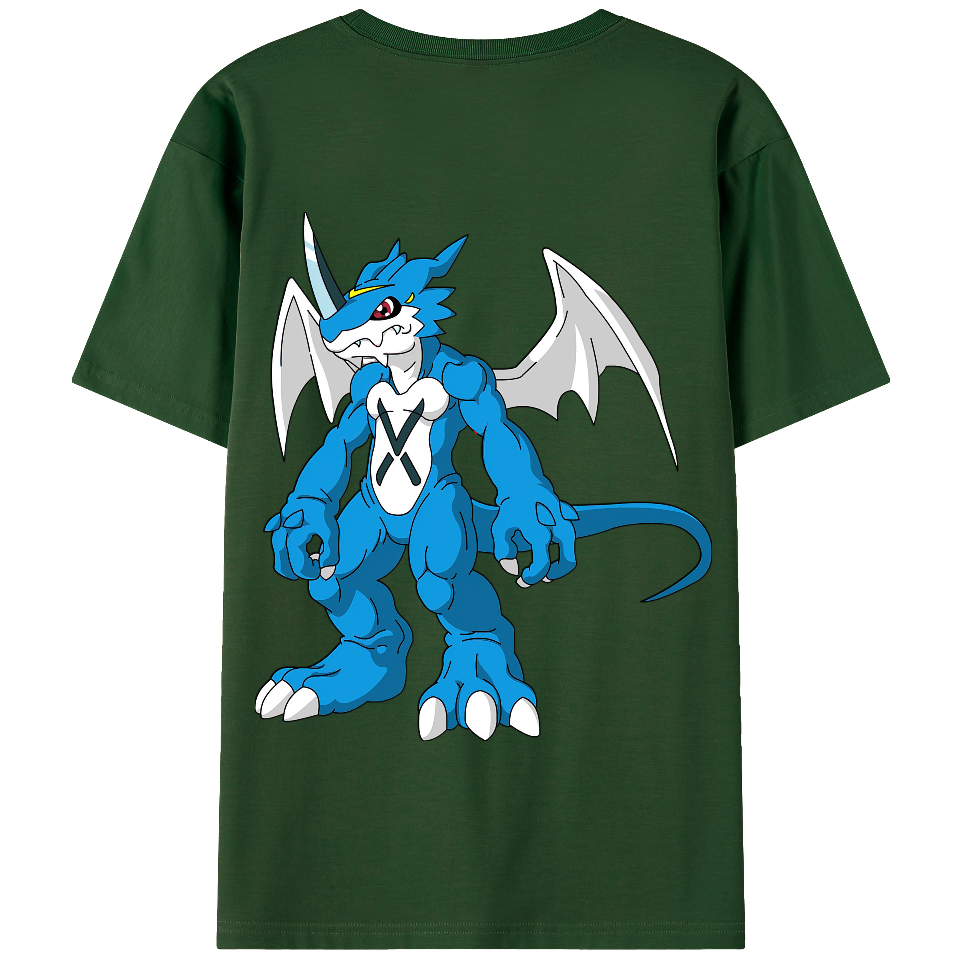 （画像用） Digimon デジタルモンスター/デジモン 綿100％半袖Tシャツ（背面プリント）